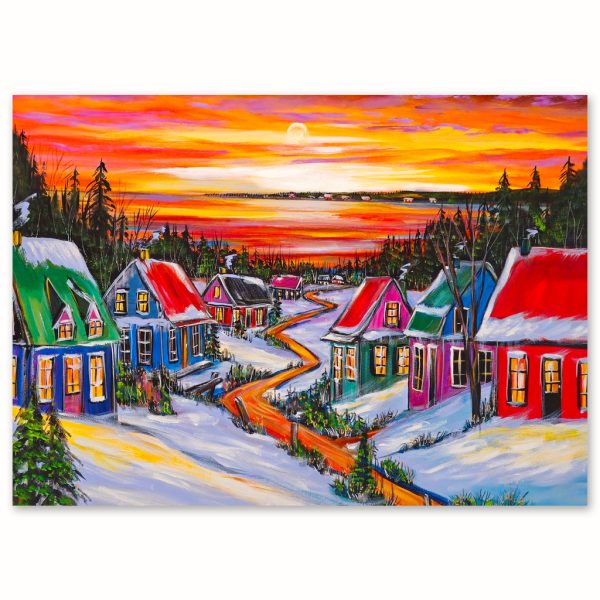 VILLAGE ÉCLATANT LAC-1367 (15¢/carte remis à la SOCIÉTÉ CANADIENNE DU CANCER)